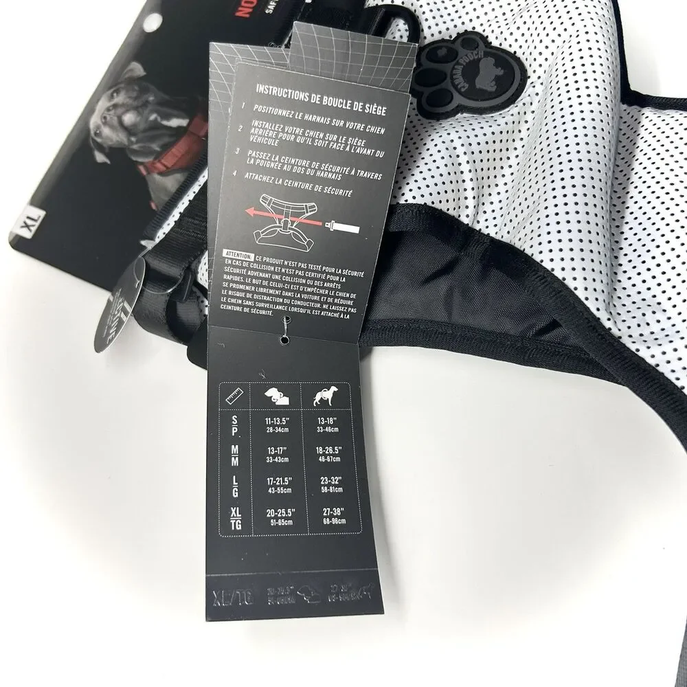 Canada Pooch The Everything Dog Harness XL Reflective No Pull Mesh Black NWT